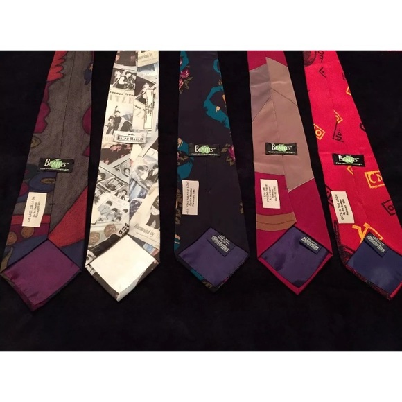 10 Beatles Ties+ 2 FREE BEATLES SUSPENDERS**RARE - Picture 3 of 8